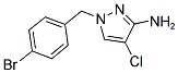 1-(4-BROMO-BENZYL)-4-CHLORO-1H-PYRAZOL-3-YLAMINE 结构式