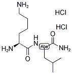 H-LYS-LEU-NH2 · 2 HCL 结构式