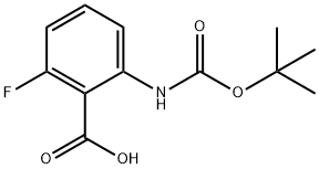 BOC-2-AMINO-6-FLUOROBENZOIC ACID 结构式