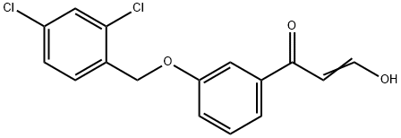 (E)-1-(3-[(2,4-DICHLOROBENZYL)OXY]PHENYL)-3-HYDROXY-2-PROPEN-1-ONE 结构式