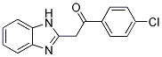 2-(1H-BENZOIMIDAZOL-2-YL)-1-(4-CHLORO-PHENYL)-ETHANONE 结构式