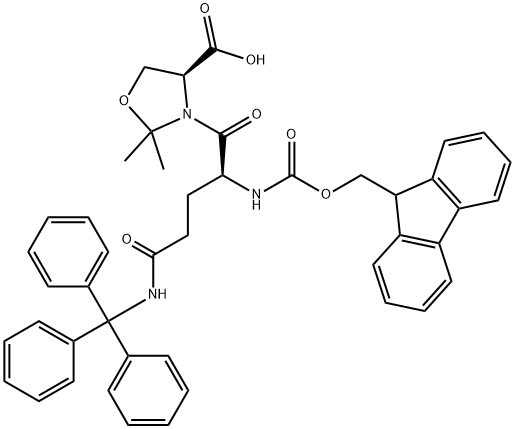 FMOC-GLN(TRT)-SER(PSI(ME,ME)PRO)-OH 结构式