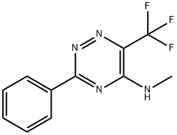 N-METHYL-3-PHENYL-6-(TRIFLUOROMETHYL)-1,2,4-TRIAZIN-5-AMINE 结构式