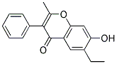 6-ETHYL-7-HYDROXY-2-METHYL-3-PHENYL-CHROMEN-4-ONE 结构式