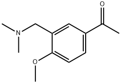 1-(3-DIMETHYLAMINOMETHYL-4-METHOXY-PHENYL)-ETHANONE 结构式