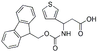 FMOC-DL-3-(THIOPHENE-3-YL)-3-AMINO-PROPIONIC ACID 结构式