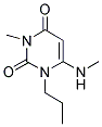 3-METHYL-6-(METHYLAMINO)-1-PROPYLPYRIMIDINE-2,4(1H,3H)-DIONE 结构式