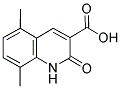 5,8-DIMETHYL-2-OXO-1,2-DIHYDROQUINOLINE-3-CARBOXYLIC ACID 结构式