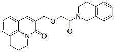 2-[2-((2,3-Dihydro-5-oxo-(1H,5H)-benzo[ij]quinolizin-6-yl)methoxy)-1-oxoethyl]-1,2,3,4-tetrahydroisoquinoline 结构式
