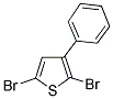 2,5-DIBROMO-3-PHENYLTHIOPHENE 结构式