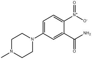 5-(4-METHYLPIPERAZINO)-2-NITROBENZENECARBOXAMIDE 结构式