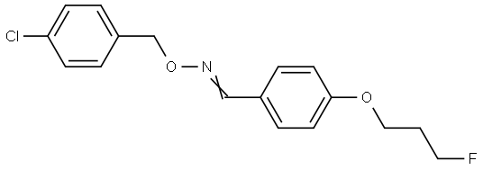 4-(3-Fluoropropoxy)benzenecarbaldehyde O-(4-chlorobenzyl)oxime 结构式