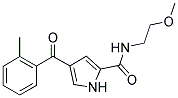 N-(2-Methoxyethyl)-4-(2-methylbenzoyl)-1H-pyrrole-2-carboxamide 结构式