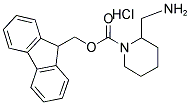 2-AMINOMETHYL-1-N-FMOC-PIPERIDINE HYDROCHLORIDE 结构式