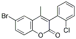 6-Bromo-3(2'-chlorophenyl)-4-methylcoumarin 结构式