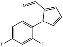 1-(2,4-二氟苯基)-1H-吡咯-2-甲醛 结构式