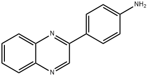 4-喹喔啉-2-YL苯胺 结构式