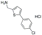2 - (氨甲基)-5 - (4 -氯苯基)噻吩盐酸 结构式