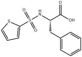 3-苯基-2-(噻吩-2-磺酰基氨基)-丙酸 结构式