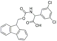 (3,5-DICHLORO-PHENYL)-[(9H-FLUOREN-9-YLMETHOXYCARBONYLAMINO)]-ACETIC ACID 结构式