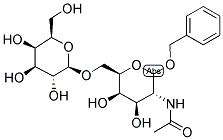Benzyl 2-acetamido-2-deoxy-6-O-(beta-D-galactopyranosyl)- D-galactopyranoside 结构式