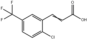 3-(2-氯-5-(三氟甲基)苯基)丙烯酸 结构式