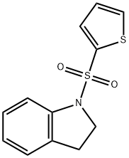 1-(噻吩-2-基磺酰基)二氢吲哚 结构式