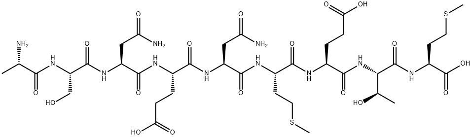 ALA-SER-ASN-GLU-ASN-MET-GLU-THR-MET 结构式