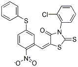 3-(2-CHLOROPHENYL)-5-([2-NITRO-5-(PHENYLSULFANYL)PHENYL]METHYLENE)-2-THIOXO-1,3-THIAZOLAN-4-ONE 结构式