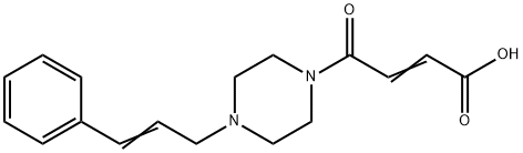 4-氧代-4-(4-(3-苯基烯丙基)哌嗪-1-基)丁-2-烯酸 结构式