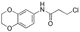 3-CHLORO-N-(2,3-DIHYDRO-1,4-BENZODIOXIN-6-YL)PROPANAMIDE 结构式