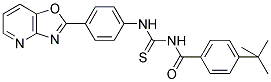 4-TERT-BUTYL-N-(4-(OXAZOLO[4,5-B]PYRIDIN-2-YL)PHENYLCARBAMOTHIOYL)BENZAMIDE 结构式