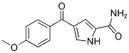 4-(4-METHOXY-BENZOYL)-1H-PYRROLE-2-CARBOXYLIC ACID AMIDE 结构式