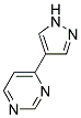 4-(1H-PYRAZOL-4-YL)PYRIMIDINE 结构式