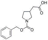 1-N-CBZ-PYRROLIDINE-3-ACETIC ACID 结构式