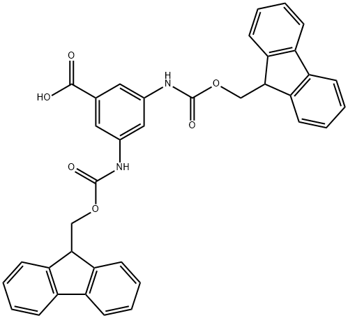 二-FMOC-3,5-二氨基苯甲酸 结构式