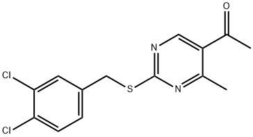 1-(2-[(3,4-DICHLOROBENZYL)SULFANYL]-4-METHYL-5-PYRIMIDINYL)-1-ETHANONE