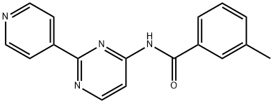 3-METHYL-N-[2-(4-PYRIDINYL)-4-PYRIMIDINYL]BENZENECARBOXAMIDE 结构式