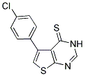 5-(4-CHLORO-PHENYL)-3H-THIENO[2,3-D]PYRIMIDINE-4-THIONE 结构式