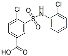 4-CHLORO-3-(2-CHLORO-PHENYLSULFAMOYL)-BENZOIC ACID 结构式