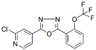 2-CHLORO-4-(5-[2-(TRIFLUOROMETHOXY)PHENYL]-1,3,4-OXADIAZOL-2-YL)PYRIDINE 结构式