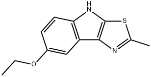 7-Ethoxy-2-methyl-4H-[1,3]thiazolo[5,4-b]indole 结构式