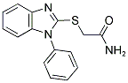 2-[(1-PHENYL-1H-BENZIMIDAZOL-2-YL)THIO]ACETAMIDE 结构式