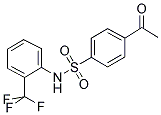 4-(2-TRIFLUOROMETHYLPHENYL)-SULFAMYLACETOPHENONE 结构式