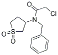 N-BENZYL-2-CHLORO-N-(1,1-DIOXO-TETRAHYDRO-1LAMBDA6-THIOPHEN-3-YL)-ACETAMIDE 结构式