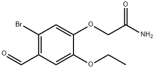 2-(5-Bromo-2-ethoxy-4-formylphenoxy)acetamide 结构式