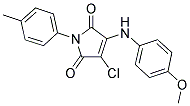 3-CHLORO-4-[(4-METHOXYPHENYL)AMINO]-1-(4-METHYLPHENYL)-1H-PYRROLE-2,5-DIONE 结构式