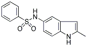 N-[2-METHYL-1H-INDOL-5-YL]BENZENESULPHONAMIDE 结构式