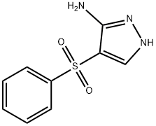 4-(PHENYLSULFONYL)-1H-PYRAZOL-5-AMINE 结构式