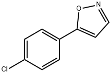5-(4-氯苯基)异恶唑 结构式